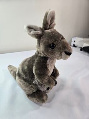 Wild Republic Mama and Baby Joey Kangaroo Plush 12"